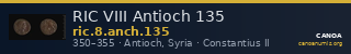 RIC VIII Antioch 135 — CANOA