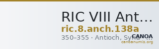 RIC VIII Antioch 138a — CANOA