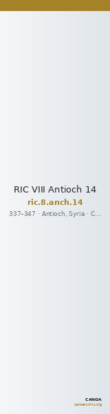 RIC VIII Antioch 14 — CANOA