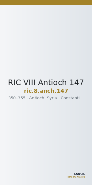 RIC VIII Antioch 147 — CANOA