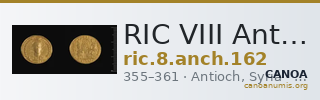 RIC VIII Antioch 162 — CANOA