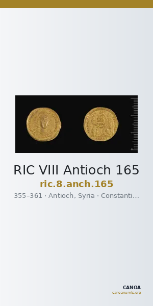 RIC VIII Antioch 165 — CANOA