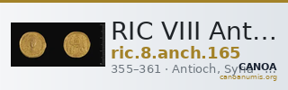 RIC VIII Antioch 165 — CANOA