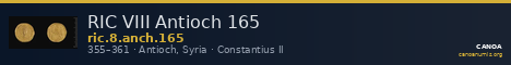RIC VIII Antioch 165 — CANOA