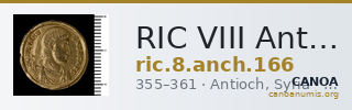 RIC VIII Antioch 166 — CANOA