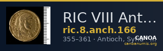 RIC VIII Antioch 166 — CANOA