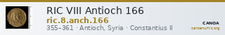 RIC VIII Antioch 166 — CANOA
