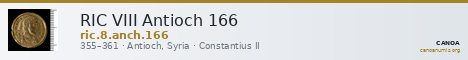 RIC VIII Antioch 166 — CANOA