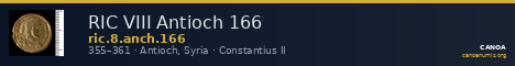 RIC VIII Antioch 166 — CANOA