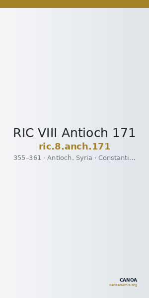 RIC VIII Antioch 171 — CANOA
