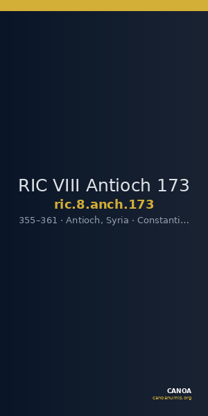 RIC VIII Antioch 173 — CANOA
