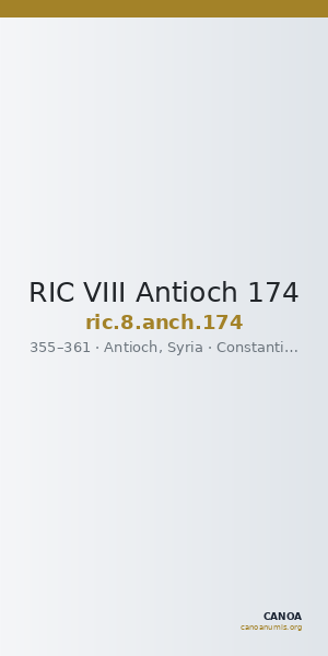 RIC VIII Antioch 174 — CANOA