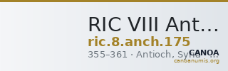 RIC VIII Antioch 175 — CANOA