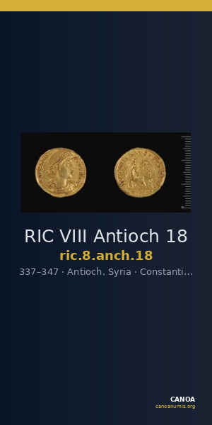 RIC VIII Antioch 18 — CANOA