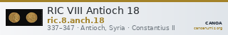 RIC VIII Antioch 18 — CANOA