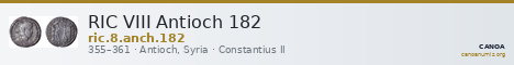 RIC VIII Antioch 182 — CANOA
