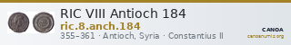 RIC VIII Antioch 184 — CANOA