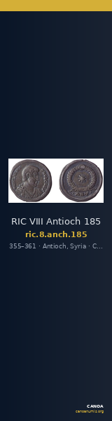 RIC VIII Antioch 185 — CANOA