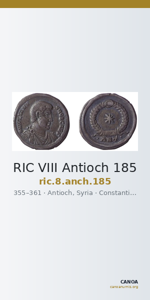 RIC VIII Antioch 185 — CANOA