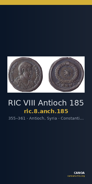 RIC VIII Antioch 185 — CANOA