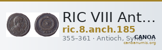 RIC VIII Antioch 185 — CANOA