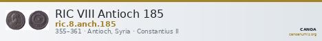 RIC VIII Antioch 185 — CANOA