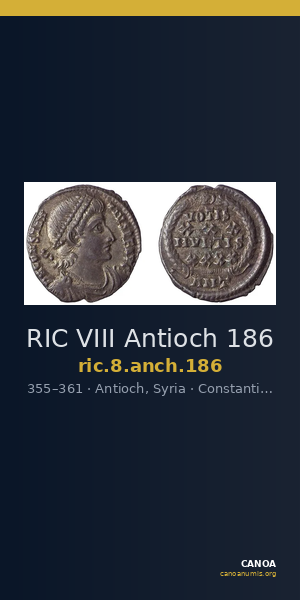 RIC VIII Antioch 186 — CANOA