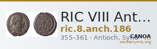 RIC VIII Antioch 186 — CANOA
