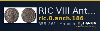 RIC VIII Antioch 186 — CANOA