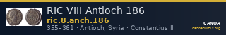 RIC VIII Antioch 186 — CANOA