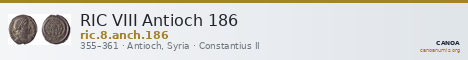RIC VIII Antioch 186 — CANOA