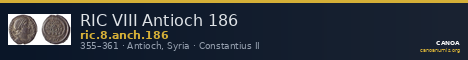 RIC VIII Antioch 186 — CANOA