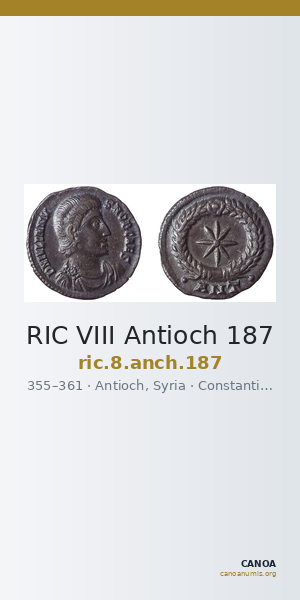RIC VIII Antioch 187 — CANOA