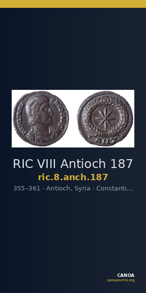 RIC VIII Antioch 187 — CANOA