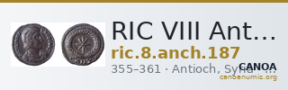 RIC VIII Antioch 187 — CANOA