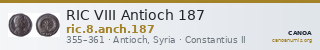 RIC VIII Antioch 187 — CANOA