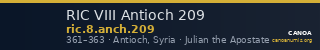 RIC VIII Antioch 209 — CANOA