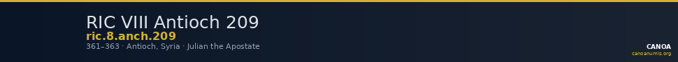 RIC VIII Antioch 209 — CANOA