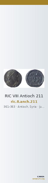 RIC VIII Antioch 211 — CANOA