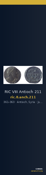 RIC VIII Antioch 211 — CANOA