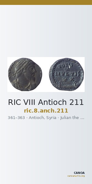 RIC VIII Antioch 211 — CANOA