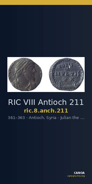 RIC VIII Antioch 211 — CANOA