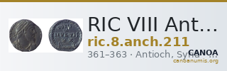 RIC VIII Antioch 211 — CANOA