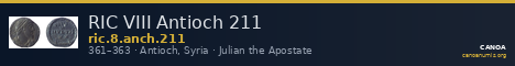 RIC VIII Antioch 211 — CANOA