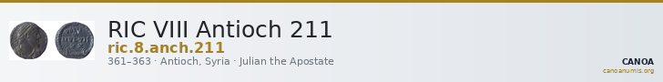RIC VIII Antioch 211 — CANOA