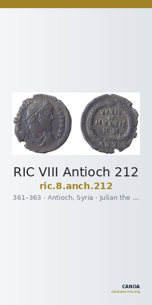 RIC VIII Antioch 212 — CANOA