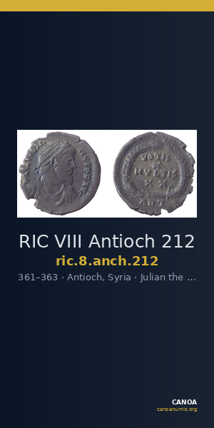 RIC VIII Antioch 212 — CANOA