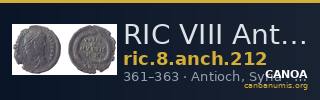 RIC VIII Antioch 212 — CANOA