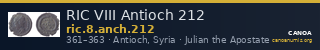 RIC VIII Antioch 212 — CANOA