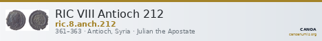RIC VIII Antioch 212 — CANOA
